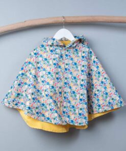 抗風防雨雙面斗篷-訂製 自然35vs黃色防水