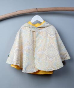 抗風防雨雙面斗篷-訂製 自然39vs黃色防水