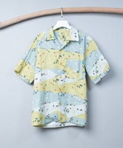 男夏威夷襯衫-自然40