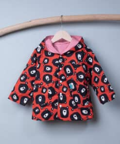 防風抗雨機能［外套］-訂製 動物44vs玫瑰粉 北風大熊 節慶