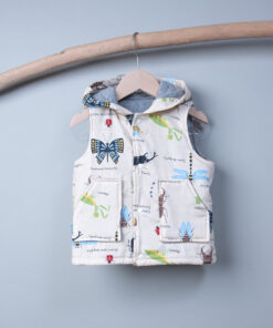 保暖連帽(雙面)背心-訂製 自然31vs高厚3