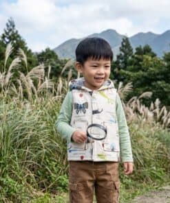 保暖連帽(雙面)背心-訂製 自然31vs高厚3