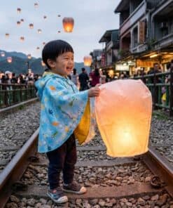 抗風防雨雙面斗篷-訂製 自然24vs黃色防水