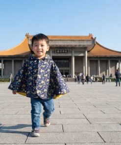 抗風防雨雙面斗篷-訂製 動物42vs黃色防水