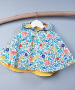 抗風防雨雙面斗篷-訂製 名32vs黃色防水