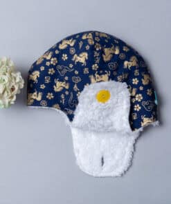 遮耳飛行帽(毛料)-現貨 動物42 52cm