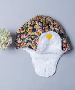 遮耳飛行帽(毛料)-現貨 花78 52cm