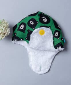 遮耳飛行帽(毛料)-現貨 動物43 52cm