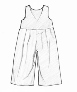 小v肩扣吊帶(長)褲-自訂花色